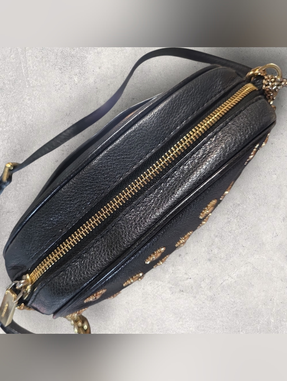 MICHAEL KORS GINNY STUDDED MD MESSENGER CROSSBODY BAG EUC With DUSTBAG - Picture 4 of 12